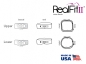 Preview: RealFit™ II Snap Arcada inf., tubusoare duble+tub Lip Bumper (Dinte 46) MBT* .022"