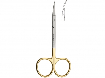 Surgical scissors, Thungsten Carbide, 115 mm, curved (DentaDepot)