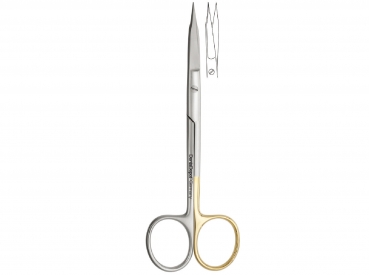 Surgical Scissors serrated, Goldman-Fox "Super Cut", 130 mm, straight (DentaDepot)