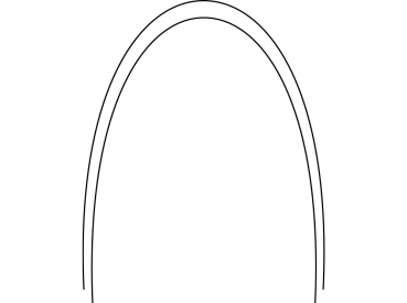 Arcuri Ni-Ti Superelastic (SE), Tapered, rectangular