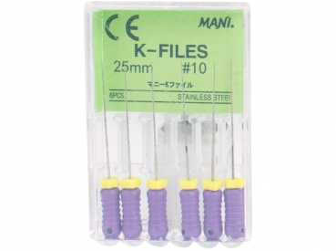 K-Files Mani 25mm Gr.010 6 buc.