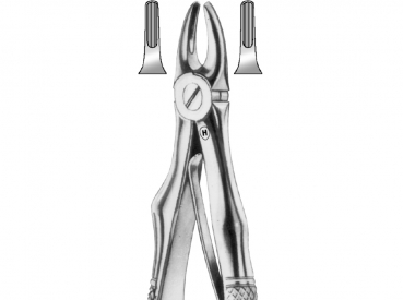 Extracting forceps for children engl. pattern (incl. spring), upper incisors, fig. 1 (Hammacher)