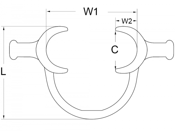 Cheek Retractor with extra- and intraoral wings, Child