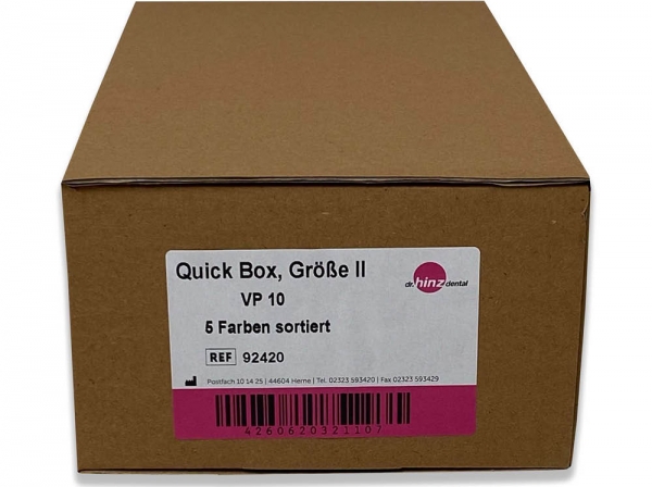 Cutii retainer, Quick Box, mărimea II, 5 culori asortate