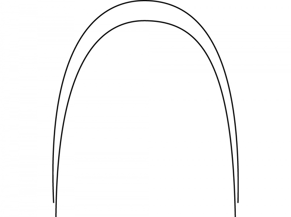 Arcuri Ni-Ti Superelastic (SE), Forma Ovoid, rotund