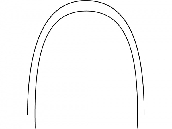 Arcuri Ni-Ti Superelastic (SE), Natural, rectangular (Modern Arch™)