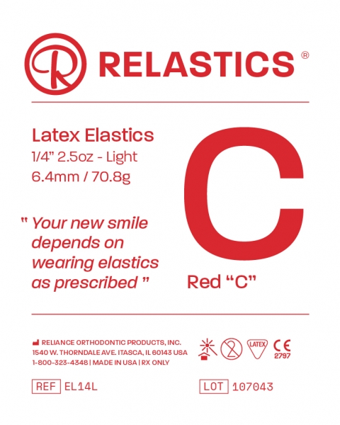 Relastics™ Elastice intraorale, latex, diam.: 6,4 mm (1/4")