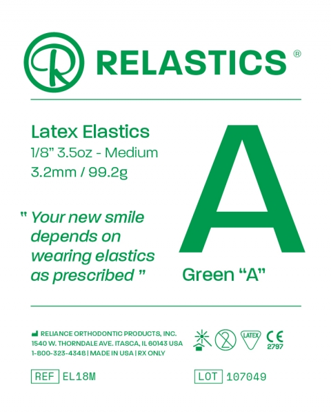 Relastics™ Elastice intraorale, latex, diam.: 3,2 mm (1/8")