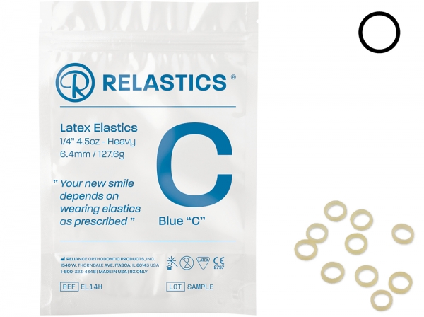 Relastics™ Elastice intraorale, latex, diam.: 6,4 mm (1/4")