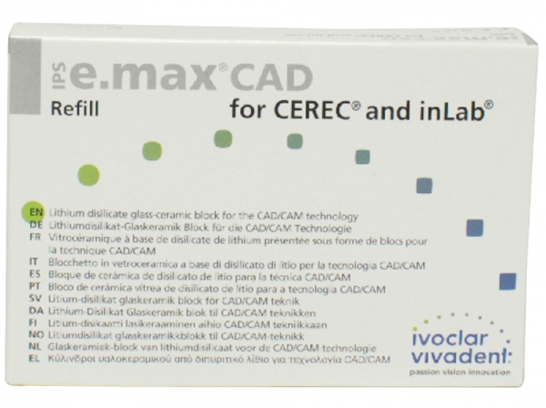 IPS e.max CAD Cer/inLab HT A3 I12 5 buc.