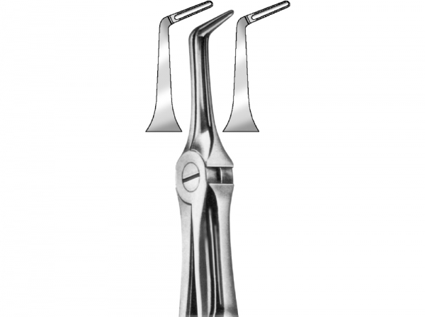 Extracting forceps, English pattern, lower roots, fig. 46