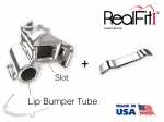 RealFit™ I – Arcada inf. – Inele cu tubusoare duble+tub Lip Bumper (dinte 46) Roth .018"